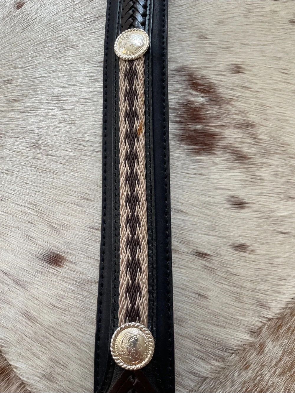 Tony Lama “The Duke” Center Applique Western Belt. Style 7233L size 38